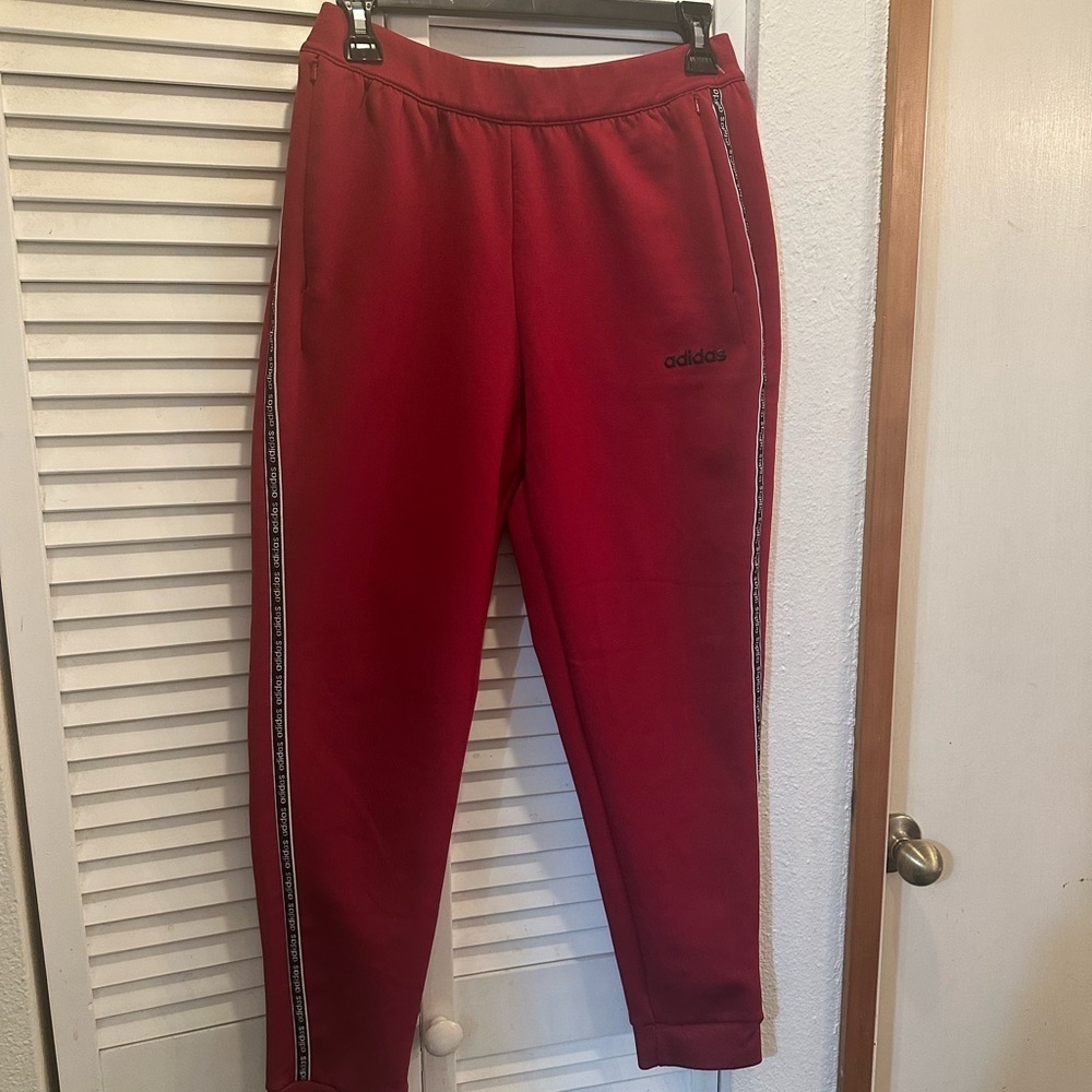 Adidas Kids Bold Red Joggers